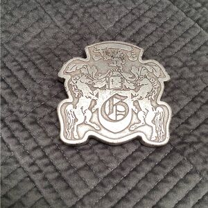 Vintage horse theme Silver Crest belt buckle.329